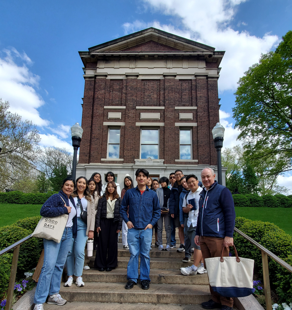 Saul Quintanar, Grant and our students at Columbia University.